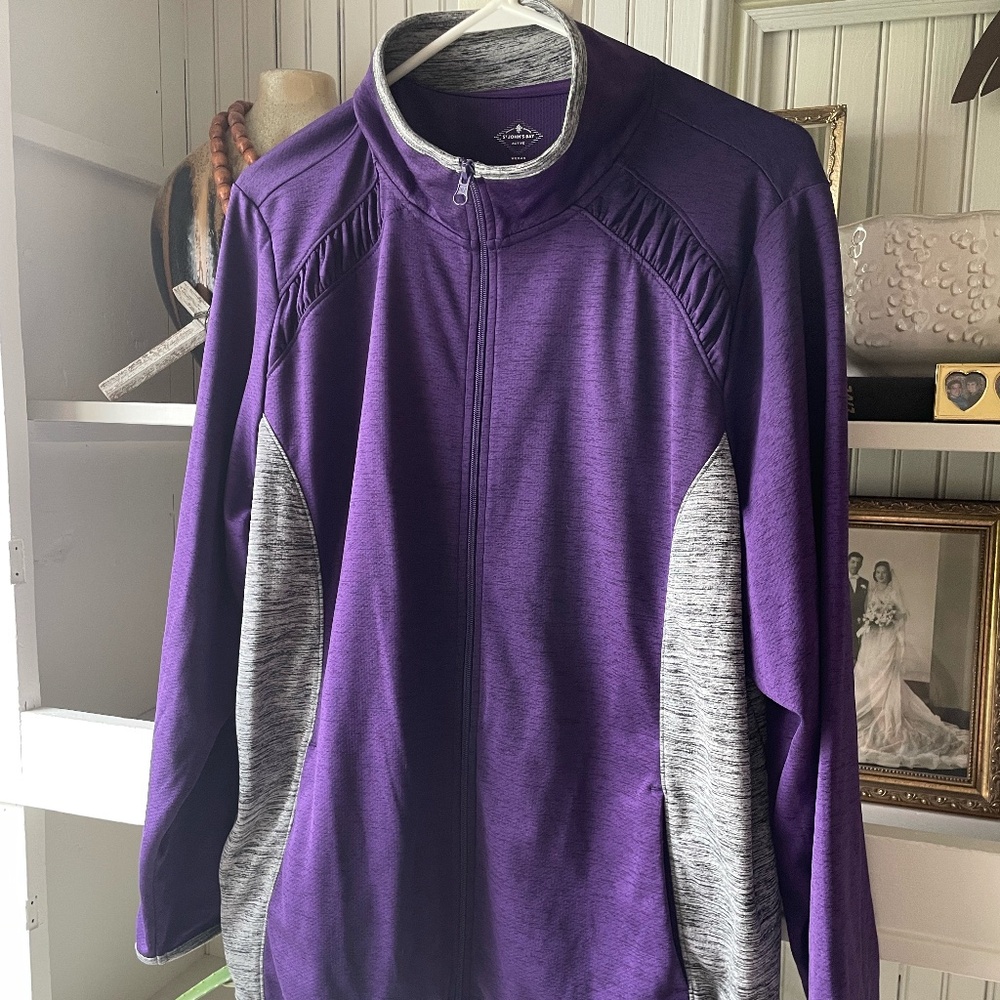 WOMENS PLUS SIZE ST JOHN'S BAY ACTIVE QUICK DRI JACKET SIZE 2X
